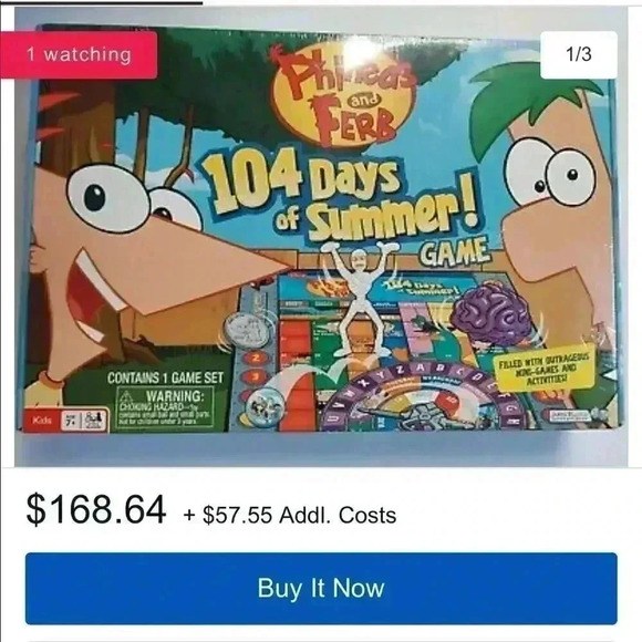 🆕phineas And Ferb🆕🔥 | 104 Days Of Summer SEALED Board Game - Picture 7 of 7